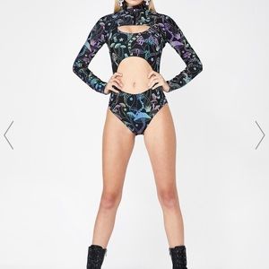 Club Exx CYBER GARDEN REFLECTIVE SHRUG